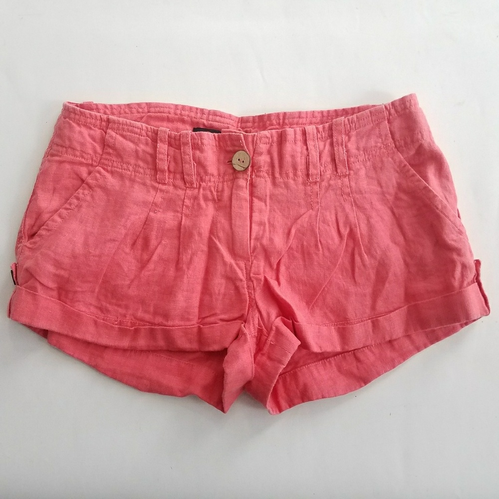 Forever 21 coral women juniors shorts size small